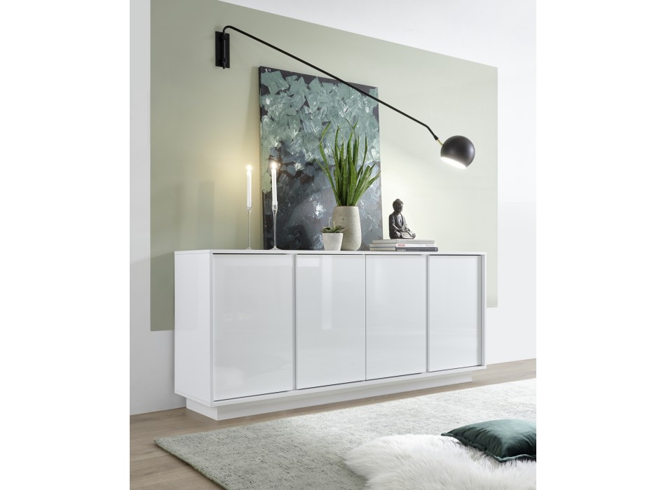 Sideboard 4 doors ICE 180x78x43 cm