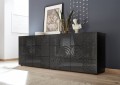 MIRO 4-door sideboard in black colour