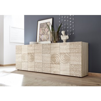 MIRO 4-door sideboard 241x84x43 cm oak colour