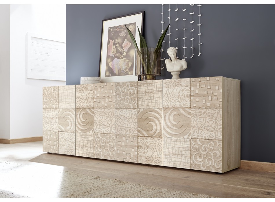 MIRO 4-door sideboard 241x84x43 cm oak colour