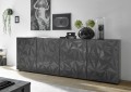 PRISMA 4-door sideboard in black colour