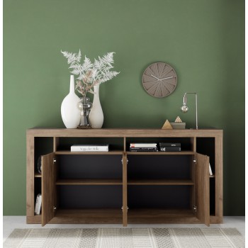 RIMINI 4-door sideboard in wood colour