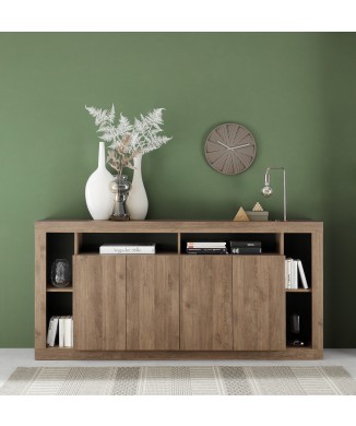 RIMINI 4-door sideboard in wood colour