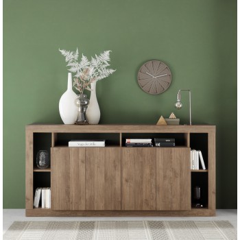 RIMINI 4-door sideboard in wood colour