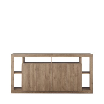 RIMINI 4-door sideboard in wood colour