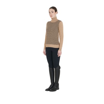 WOMEN'S TURTLENECK SWEATER WITH CONTRASTING LOGO