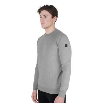 MEN'S CREW NECK SWEATER IN MERINO WOOL