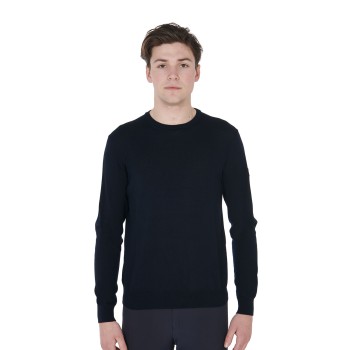 MEN'S CREW NECK SWEATER IN MERINO WOOL