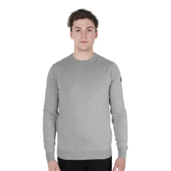 MEN'S CREW NECK SWEATER IN MERINO WOOL