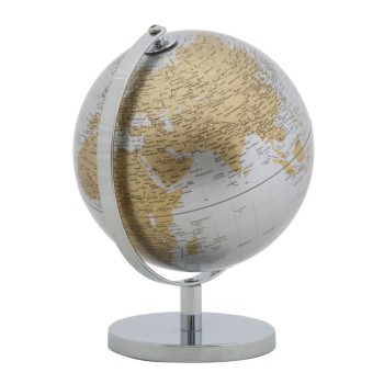 SILVER NEW WORLD MAP