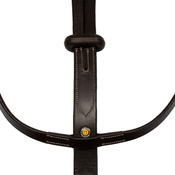 COLLIER MARTINGALE WITH SILVER STITCHING