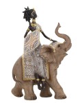 MASAI TRIBAL WITH ELEPHANT