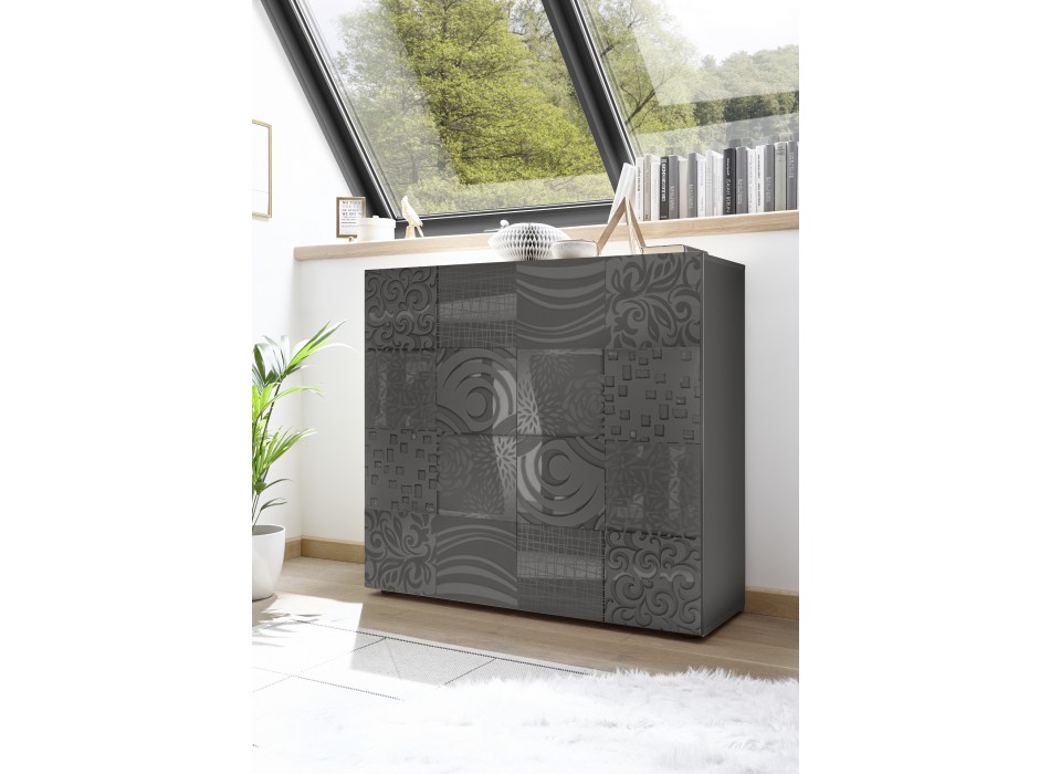 MIRO 2-door cabinet 121x111x43 cm