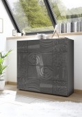 MIRO black cabinet with 2 doors