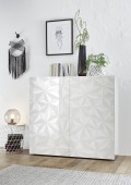 White PRISMA cabinet with 2 doors