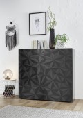 PRISMA 2-door cabinet in black colour