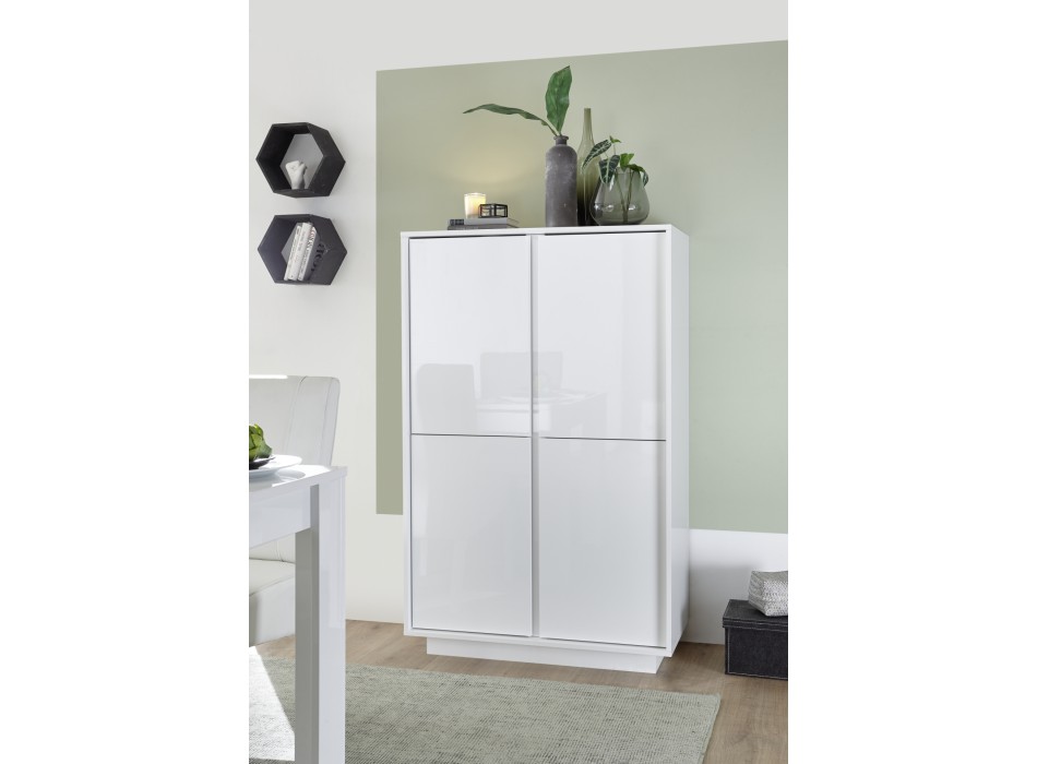 ICE 4-door cabinet 92x145x43 cm