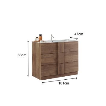 JUPITER bathroom cabinet with 2 or 3 drawers