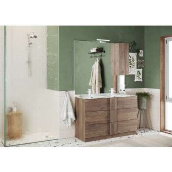 JUPITER bathroom cabinet with double bowl and 2 or 3 drawers