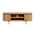 Licia TV cabinet 2 doors in solid mango wood 6 cm