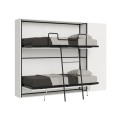 Kando horizontal double foldaway bed with composition H mattresses 