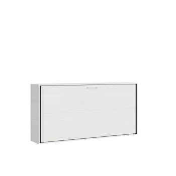 Mod.KANDO Single - Kando single horizontal bed in White Ash with mattress