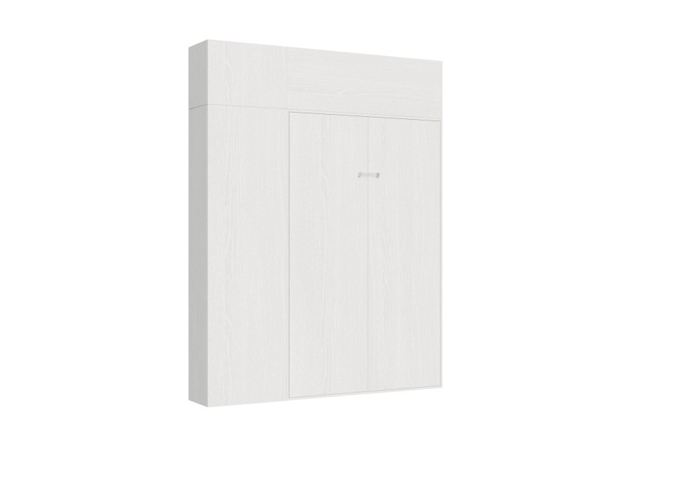 Mod.Kentaro 1/2 - Bed 120 Kentaro White Ash with column - wall unit with transom - wall unit above column