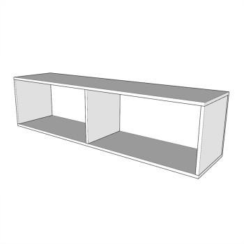 Mod.Kentaro 1/2 - Bed 120 Kentaro White Ash with hinged wall unit