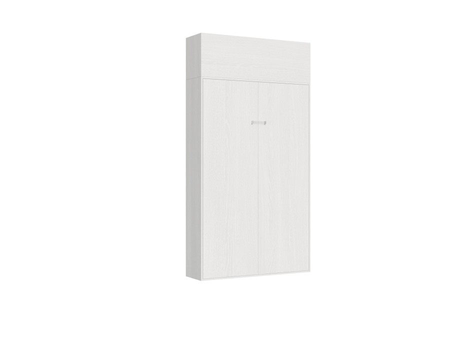 Mod.Kentaro 1/2 - Bed 120 Kentaro White Ash with hinged wall unit