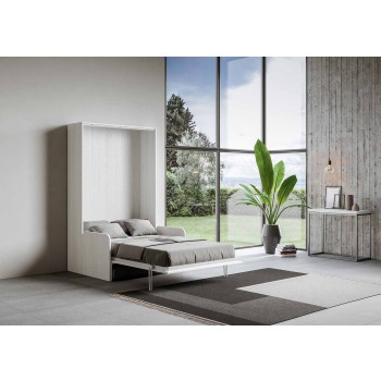 Mod.Kentaro Sofà 1/2 - Bed 120 Vertical retractable Kentaro sofa White Ash