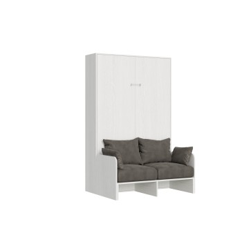 Mod.Kentaro Sofà 1/2 - Bed 120 Vertical retractable Kentaro Sofa White Ash