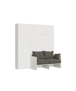 Mod.Kentaro French Sofa - Bed 140 Kentaro Sofa White Ash with left-right column