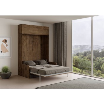 Mod.Kentaro Sofà Double - Double bed Sofà Kentaro White Ash with hung wall unit