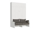 Kentaro Sofà 160 vertical foldaway bed with hinged wall unit