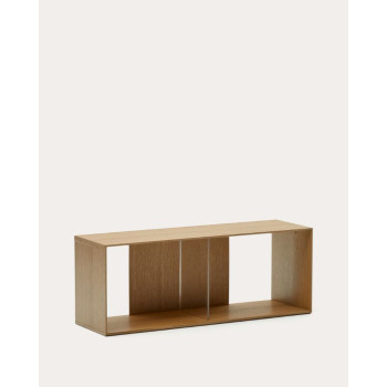 Small Litto veneered bookcase module 101 x 38 cm