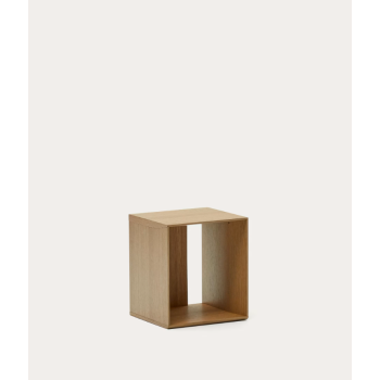 Small Litto veneered bookcase module 34 x 38 cm