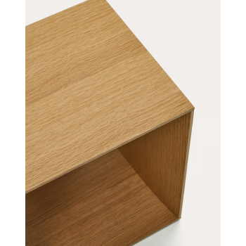 Small Litto veneered bookcase module 34 x 38 cm