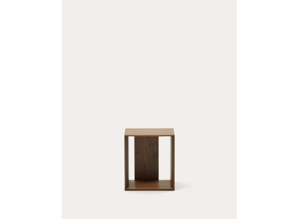 Small Litto veneered bookcase module 34 x 38 cm