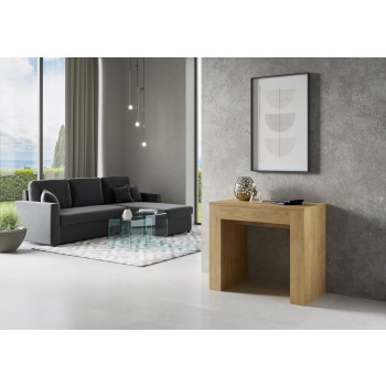 New Consolle Extra - Extendable console 90x49/307 cm Extra Oak Nature