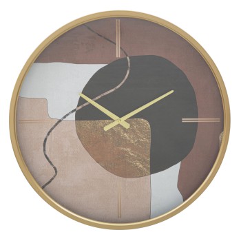 WALL CLOCK ART RED