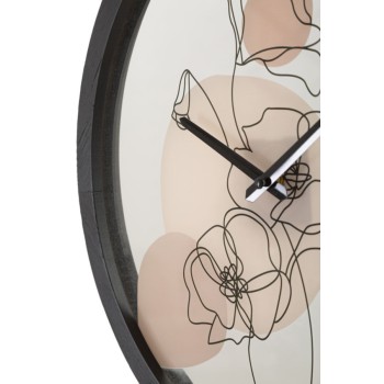 FLOWER WALL CLOCK -B-