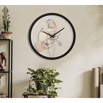 FLOWER WALL CLOCK -B-