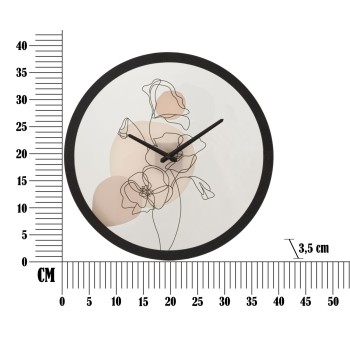 FLOWER WALL CLOCK -B-