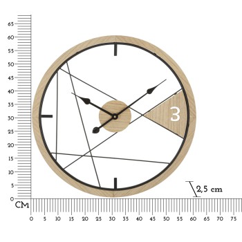 GEOMETRIC DESIGN WALL CLOCK