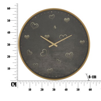 HEARTS WALL CLOCK