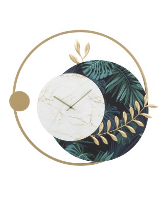 ROUNDY GREEN WALL CLOCK