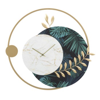 ROUNDY GREEN WALL CLOCK