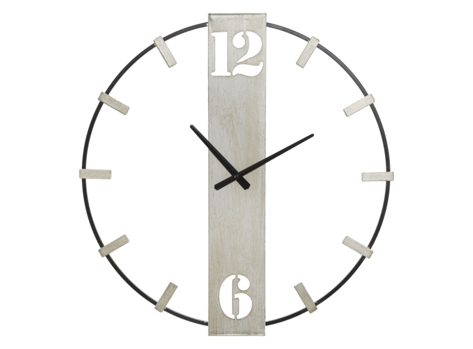 SILVERY WALL CLOCK