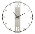 SILVERY WALL CLOCK