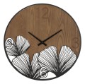 SUPER WOOD/LEAF WALL CLOCK